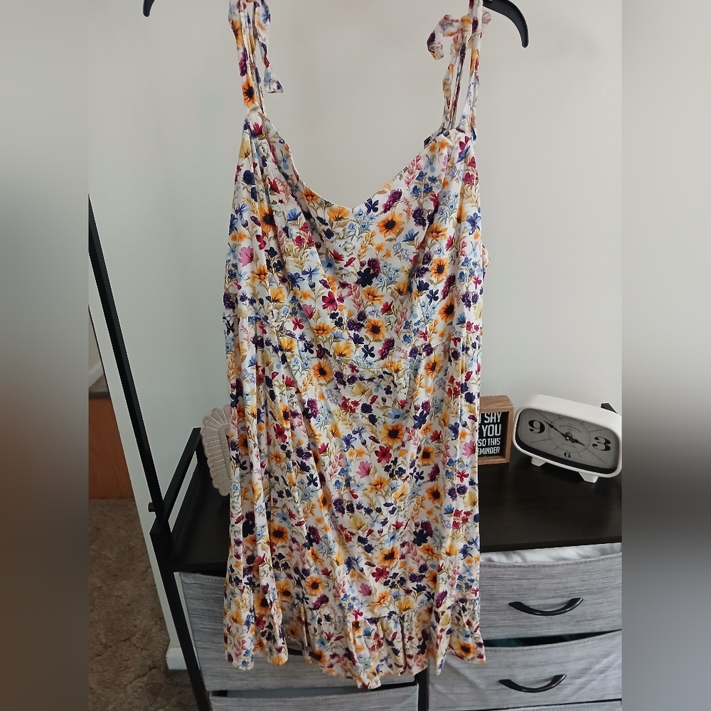 Old Navy Multicolor Floral Sunflower Cami Dress